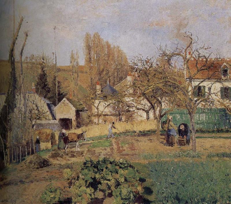 Camille Pissarro Loose multi-tile this Ahe rice Tash s vegetable garden Germany oil painting art
